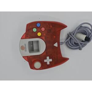 Transparent Red Sega Dreamcast Controller